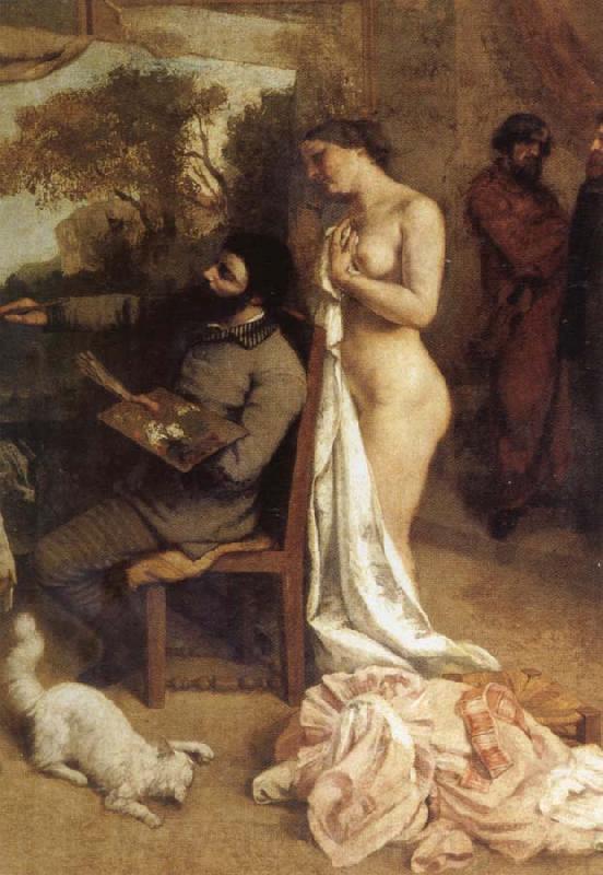 Gustave Courbet The Painters' Studio,a Real Allegory (detail) France oil painting art
